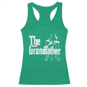 The Grandfather Racerback Tank Top Funny Grandpa Italian Mafia Style Father's Day