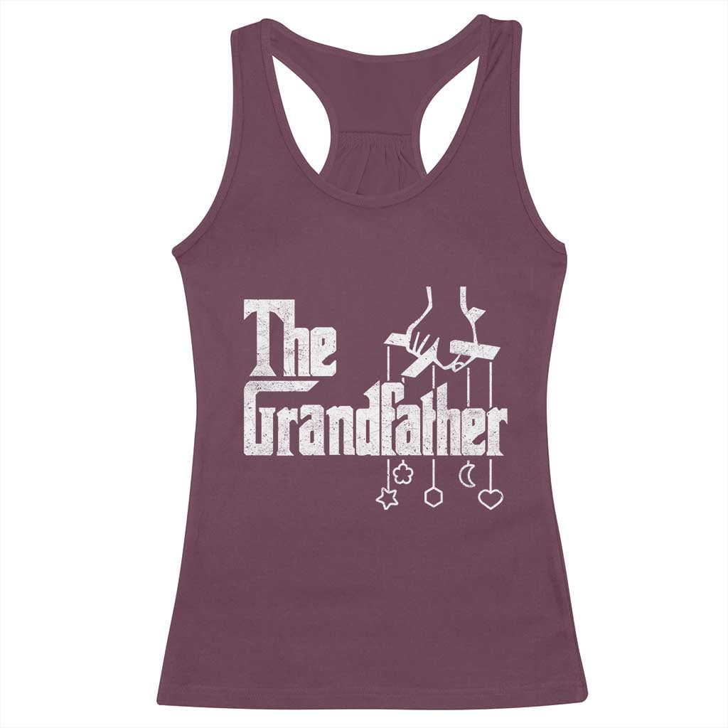The Grandfather Racerback Tank Top Funny Grandpa Italian Mafia Style Father's Day