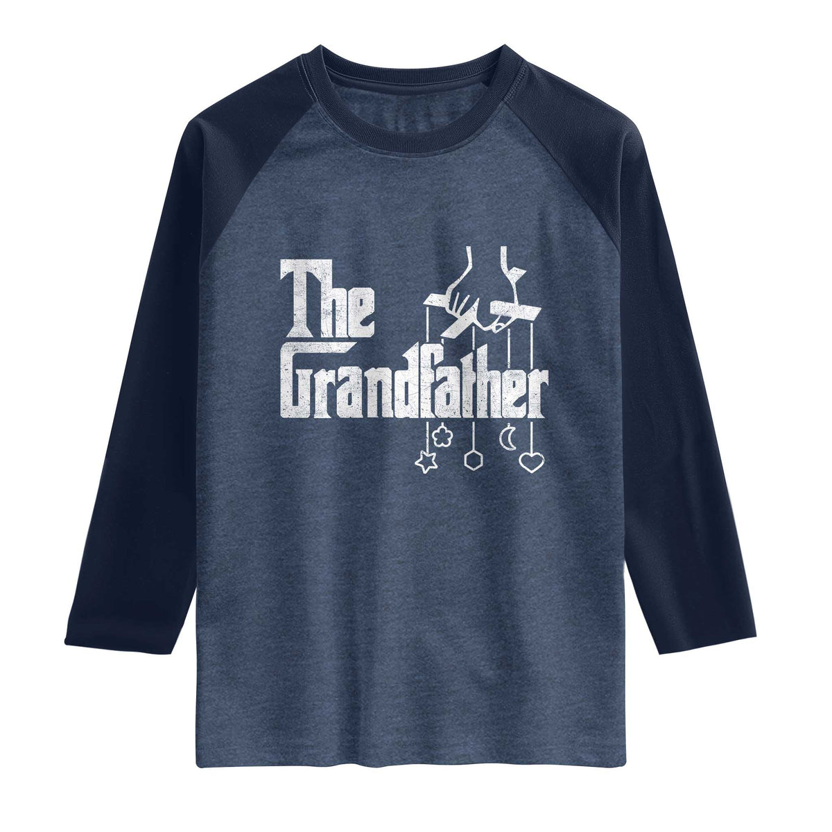 The Grandfather Raglan Shirt Funny Grandpa Italian Mafia Style Father's Day