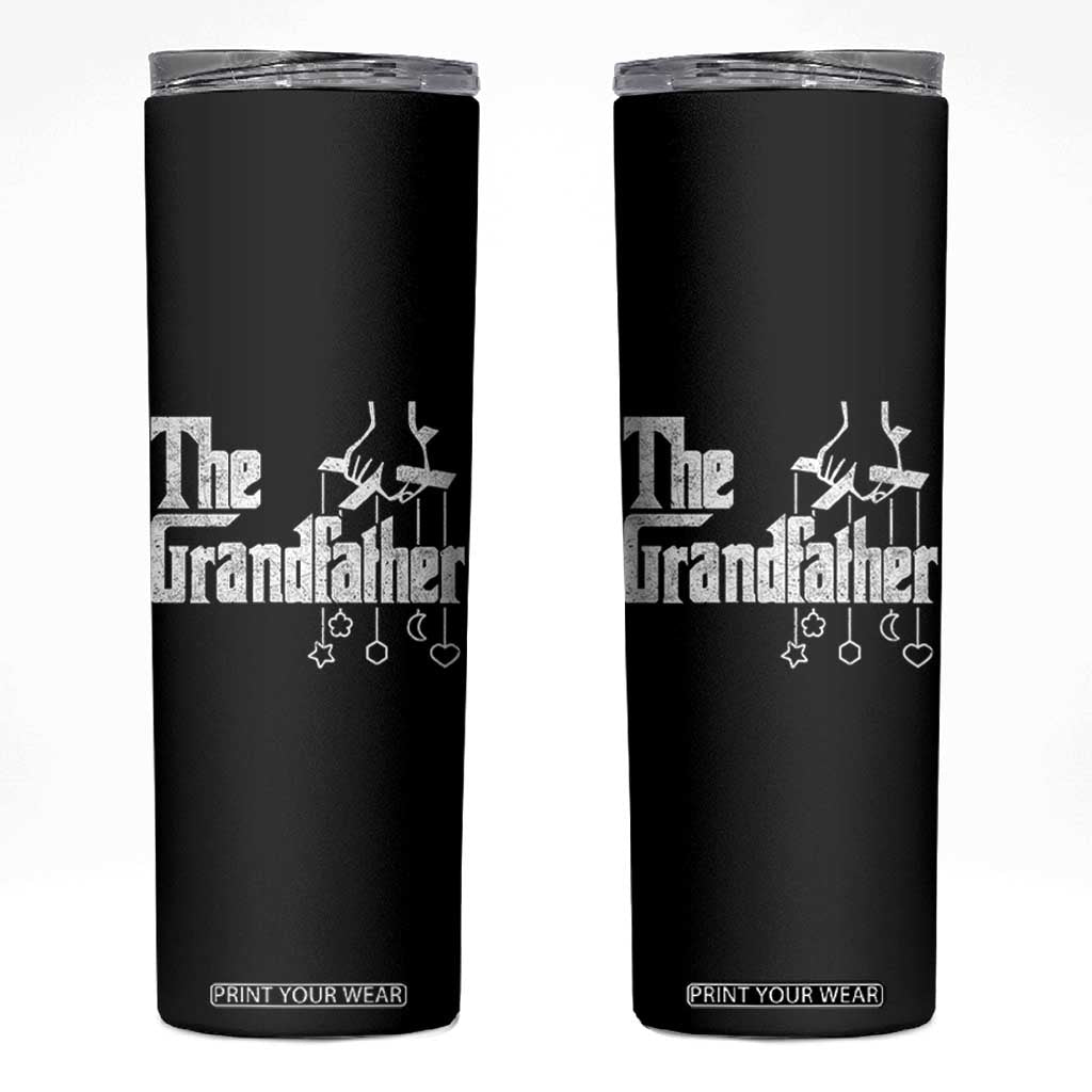 The Grandfather Skinny Tumbler Funny Grandpa Italian Mafia Style Father's Day