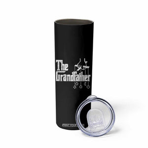 The Grandfather Skinny Tumbler Funny Grandpa Italian Mafia Style Father's Day