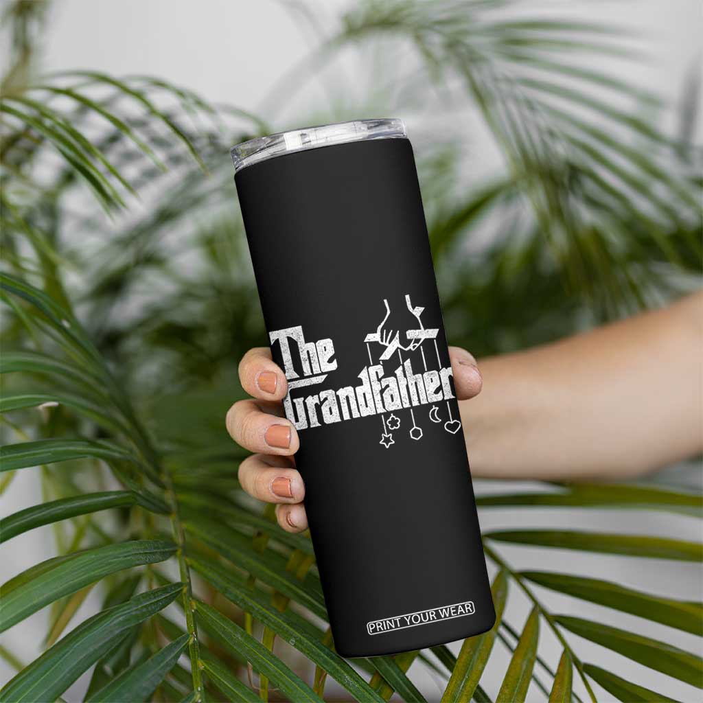 The Grandfather Skinny Tumbler Funny Grandpa Italian Mafia Style Father's Day