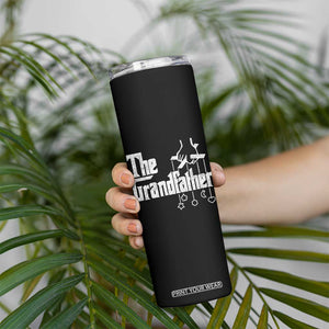 The Grandfather Skinny Tumbler Funny Grandpa Italian Mafia Style Father's Day