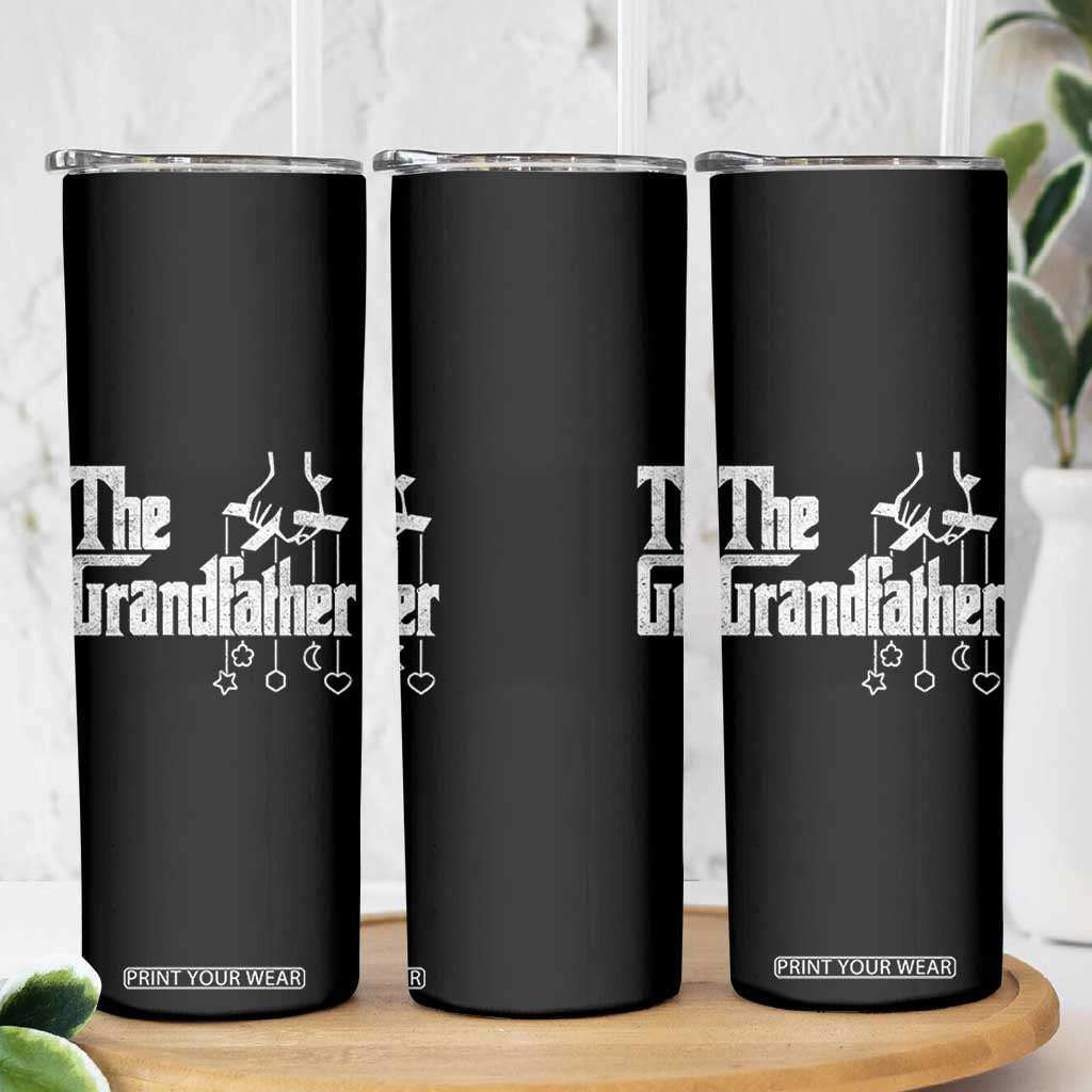 The Grandfather Skinny Tumbler Funny Grandpa Italian Mafia Style Father's Day
