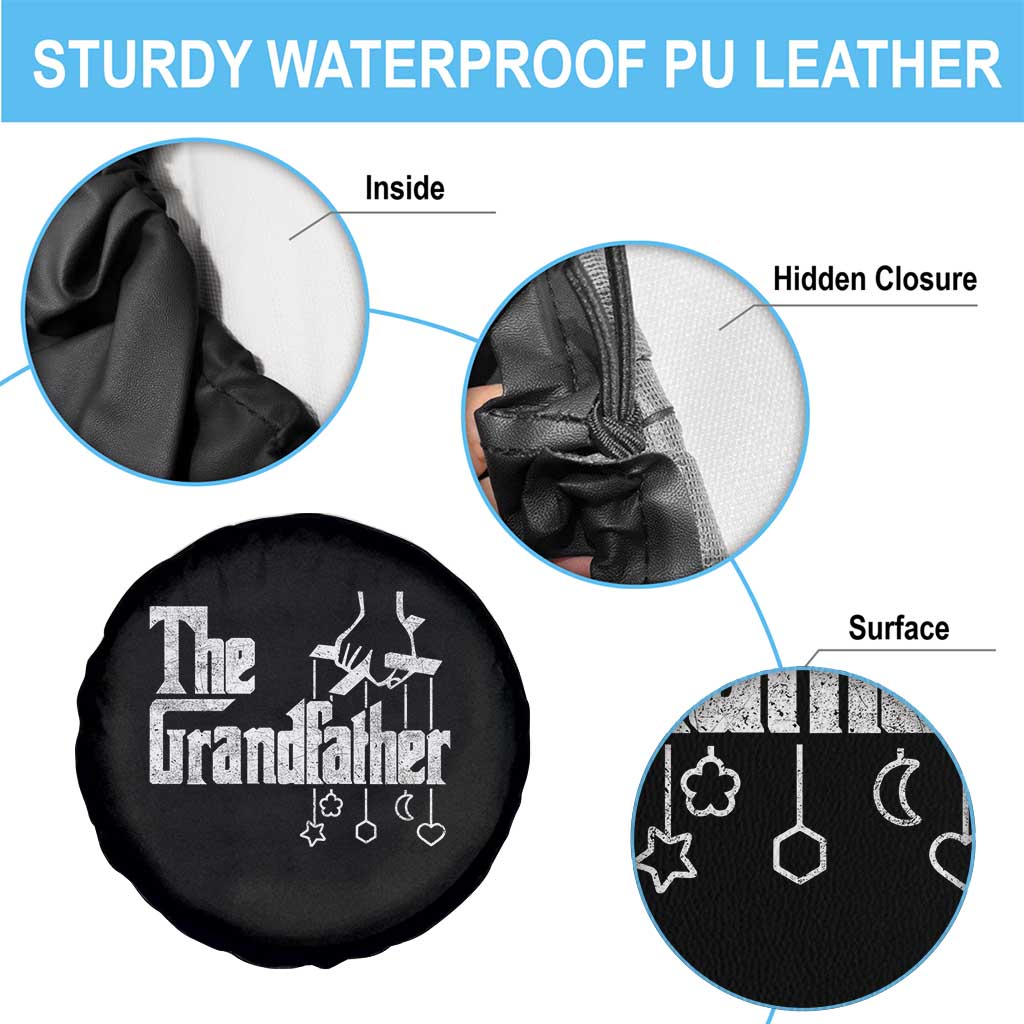 The Grandfather Spare Tire Cover Funny Grandpa Italian Mafia Style Father's Day