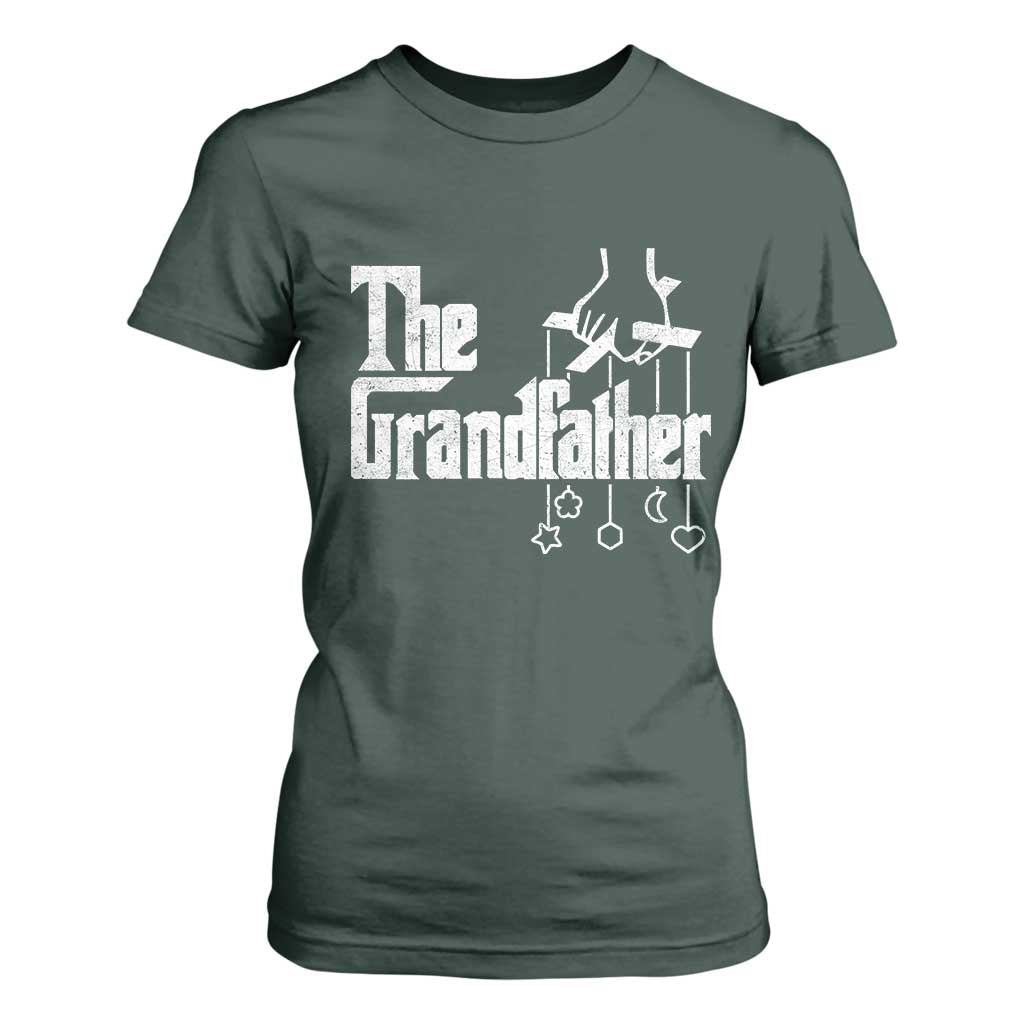 The Grandfather T Shirt For Women Funny Grandpa Italian Mafia Style Father's Day