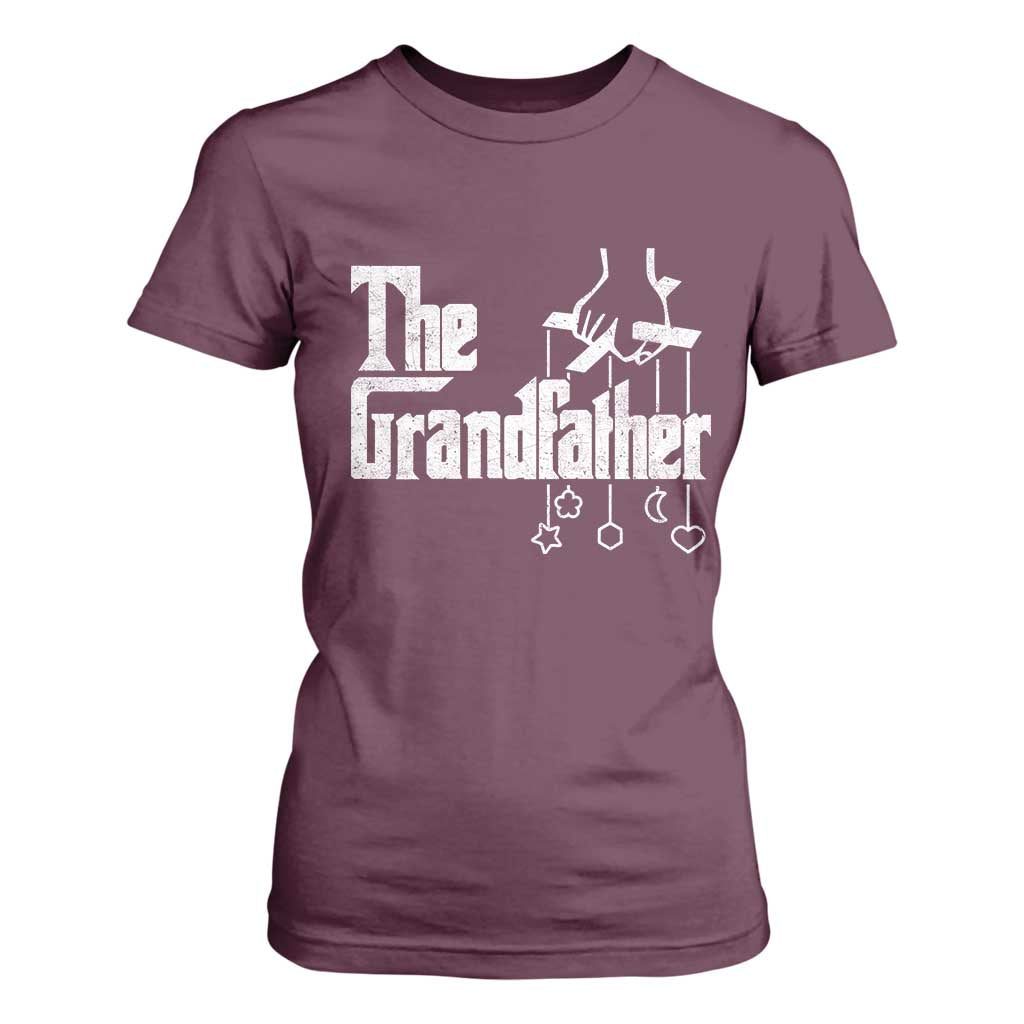The Grandfather T Shirt For Women Funny Grandpa Italian Mafia Style Father's Day