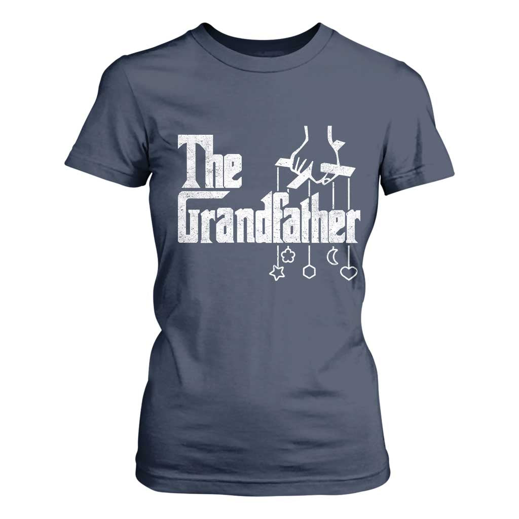 The Grandfather T Shirt For Women Funny Grandpa Italian Mafia Style Father's Day