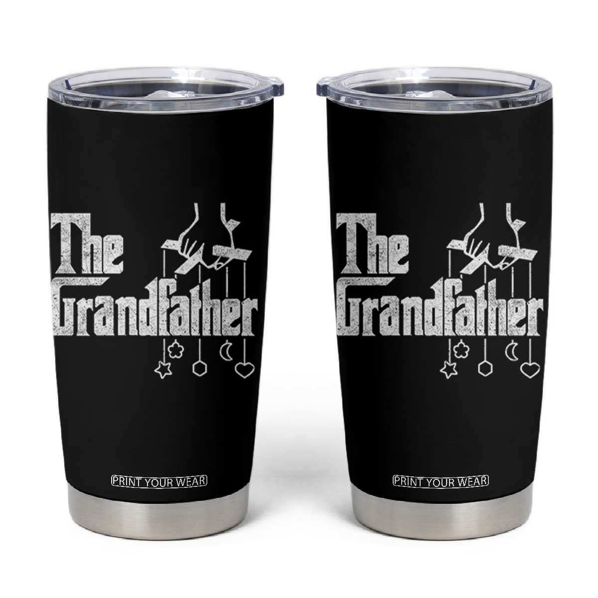The Grandfather Tumbler Cup Funny Grandpa Italian Mafia Style Father's Day