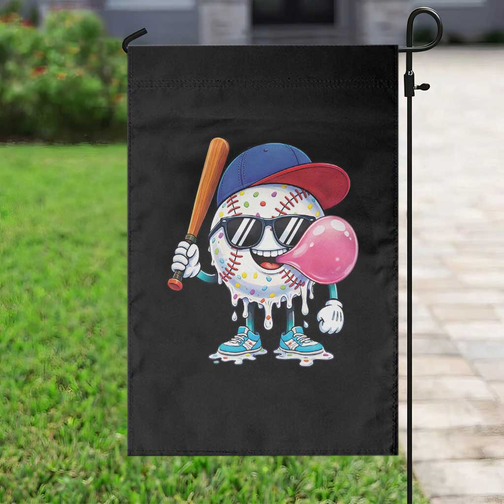 Baseball Bubble Gum Sports Game Day Garden Flag TS11 Print Your Wear