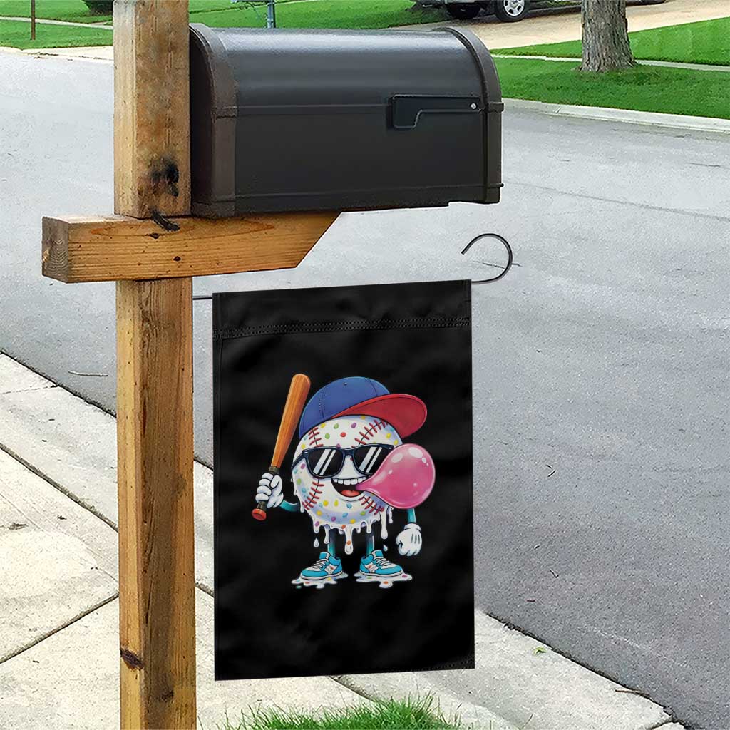 Baseball Bubble Gum Sports Game Day Garden Flag TS11 Print Your Wear