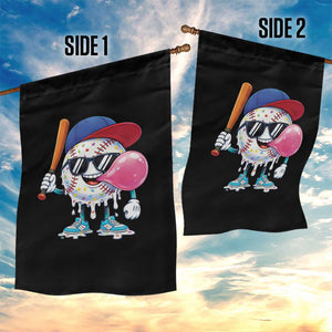 Baseball Bubble Gum Sports Game Day Garden Flag TS11 Print Your Wear
