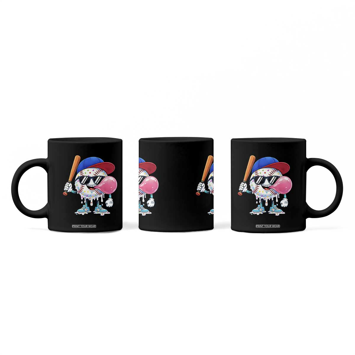 Baseball Bubble Gum Sports Game Day Coffee Mug TS11 Print Your Wear