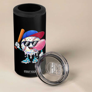 Baseball Bubble Gum Sports Game Day 4 in 1 Can Cooler Tumbler TS11 Print Your Wear