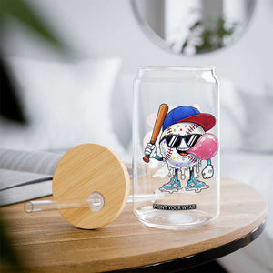 Baseball Bubble Gum Sports Game Day Glass Can TS11 Print Your Wear