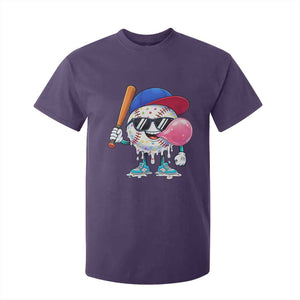Baseball Bubble Gum Sports Game Day T Shirt For Kid TS11 Purple Print Your Wear