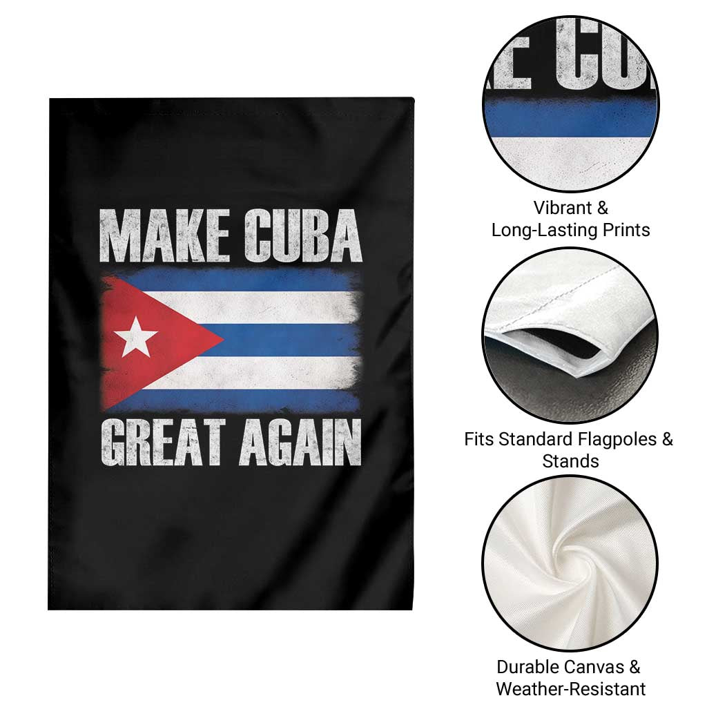 Make Cuba Great Again Garden Flag Vintage Cuban Map TS11 Print Your Wear