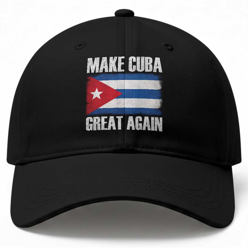 Make Cuba Great Again Baseball Cap Vintage Cuban Map TS11 Print Your Wear