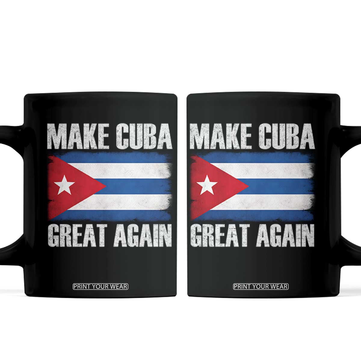 Make Cuba Great Again Coffee Mug Vintage Cuban Map TS11 Black Print Your Wear