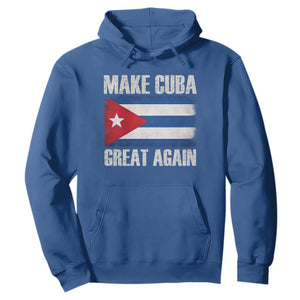 Make Cuba Great Again Hoodie Vintage Cuban Map TS11 Royal Blue Print Your Wear