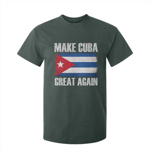 Make Cuba Great Again T Shirt For Kid Vintage Cuban Map TS11 Dark Forest Green Print Your Wear