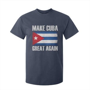 Make Cuba Great Again T Shirt For Kid Vintage Cuban Map TS11 Navy Print Your Wear