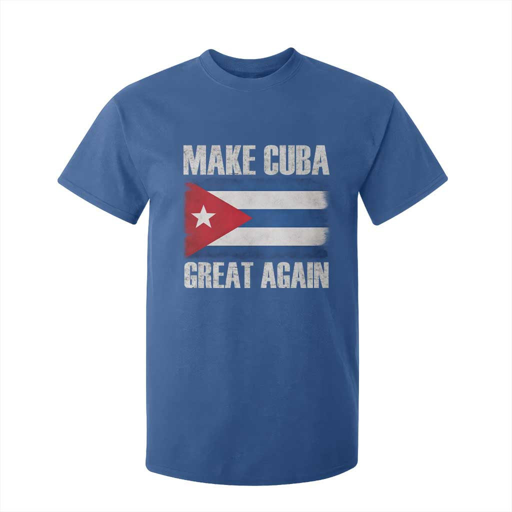 Make Cuba Great Again T Shirt For Kid Vintage Cuban Map TS11 Royal Blue Print Your Wear