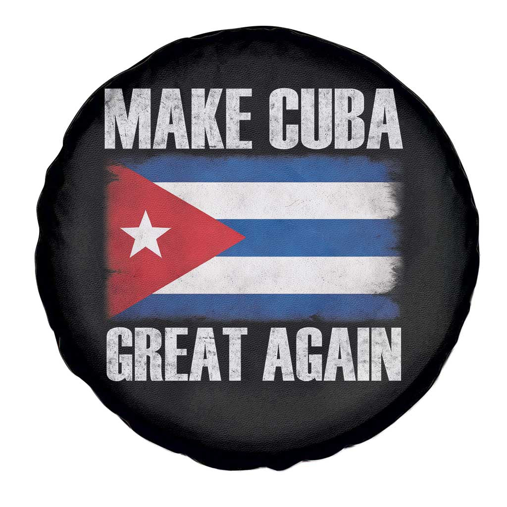 Make Cuba Great Again Spare Tire Cover Vintage Cuban Map TS11 Print Your Wear