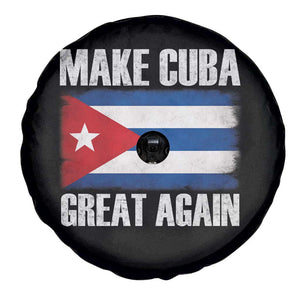 Make Cuba Great Again Spare Tire Cover Vintage Cuban Map TS11 Print Your Wear