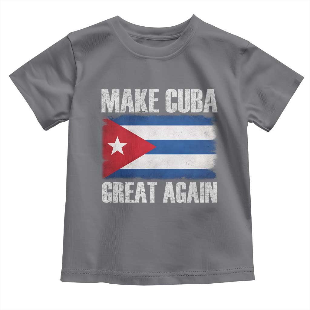 Make Cuba Great Again Toddler T Shirt Vintage Cuban Map TS11 Charcoal Print Your Wear