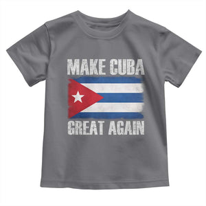 Make Cuba Great Again Toddler T Shirt Vintage Cuban Map TS11 Charcoal Print Your Wear
