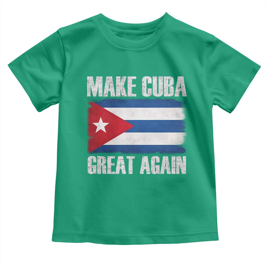 Make Cuba Great Again Toddler T Shirt Vintage Cuban Map TS11 Irish Green Print Your Wear