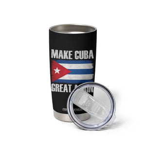Make Cuba Great Again Tumbler Cup Vintage Cuban Map TS11 Print Your Wear