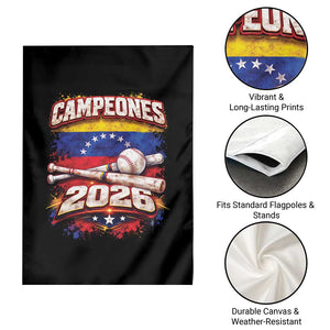 Venezuela Campeones 2026 Baseball Championship Garden Flag Vintage Venezuelan Flag TS11 Print Your Wear