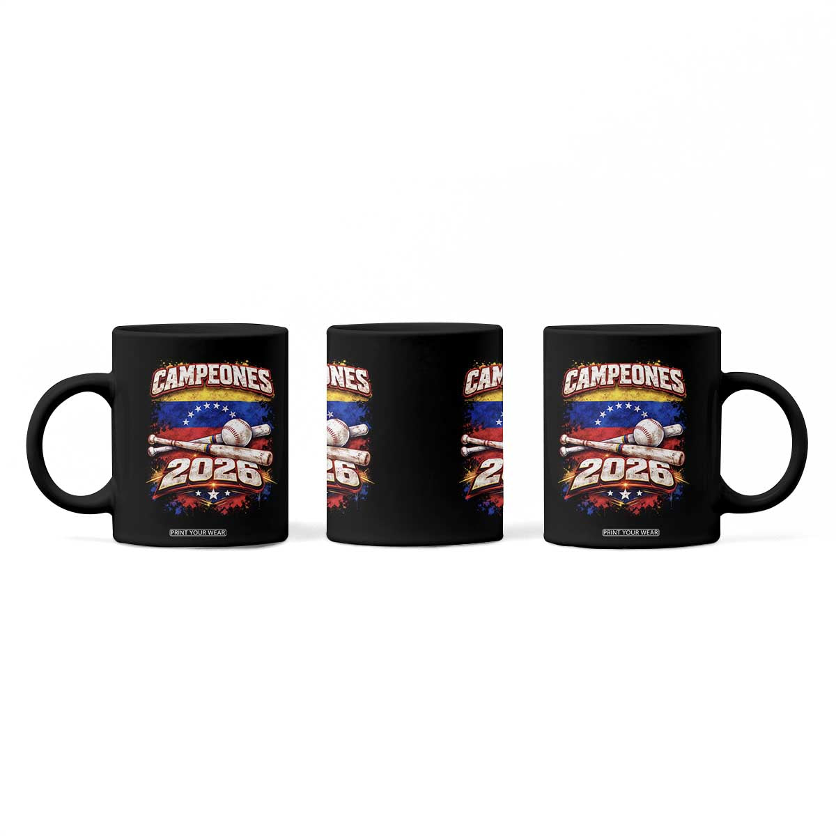 Venezuela Campeones 2026 Baseball Championship Coffee Mug Vintage Venezuelan Flag TS11 Print Your Wear