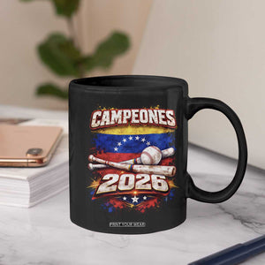 Venezuela Campeones 2026 Baseball Championship Coffee Mug Vintage Venezuelan Flag TS11 Print Your Wear