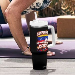Venezuela Campeones 2026 Baseball Championship Tumbler With Handle Vintage Venezuelan Flag TS11 Print Your Wear