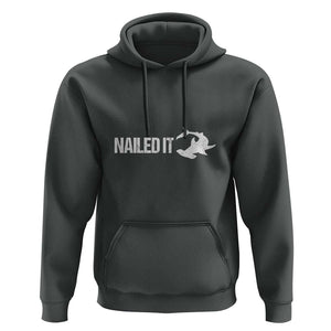 Funny Hammerhead Shark Hoodie Nailed It Shark Lover TS11 Dark Heather Print Your Wear