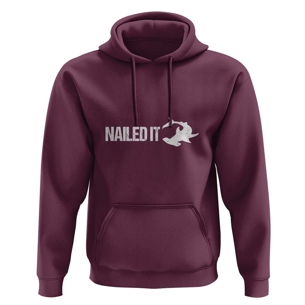 Funny Hammerhead Shark Hoodie Nailed It Shark Lover TS11 Maroon Print Your Wear
