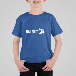 Funny Hammerhead Shark T Shirt For Kid Nailed It Shark Lover TS11 Royal Blue Print Your Wear