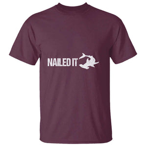 Funny Hammerhead Shark T Shirt Nailed It Shark Lover TS11 Maroon Print Your Wear