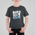 Surfing T Shirt For Kid Ride The Wave Surfer Boardsport Wave TS11 Black Print Your Wear