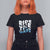 Surfing T Shirt For Women Ride The Wave Surfer Boardsport Wave TS11 Black Print Your Wear