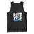 Surfing Tank Top Ride The Wave Surfer Boardsport Wave TS11 Black Print Your Wear