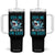 Shark Lover Tumbler With Handle Feed Me And Tell Me That I'm Cute Ocean TS11 One Size: 40 oz Black Print Your Wear