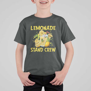 Lemon Stand Boss T Shirt For Kid Lemonade Stand Crew Young CEO Juice TS11 Dark Heather Print Your Wear