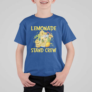 Lemon Stand Boss T Shirt For Kid Lemonade Stand Crew Young CEO Juice TS11 Royal Blue Print Your Wear