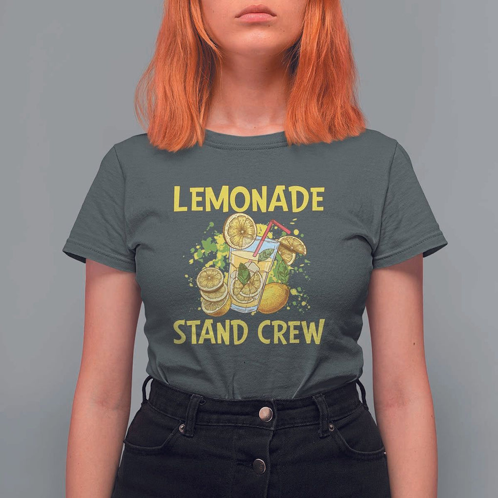 Lemon Stand Boss T Shirt For Women Lemonade Stand Crew Young CEO Juice TS11 Dark Heather Print Your Wear