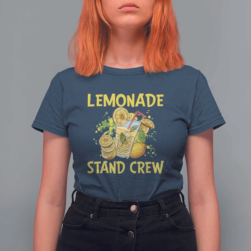 Lemon Stand Boss T Shirt For Women Lemonade Stand Crew Young CEO Juice TS11 Navy Print Your Wear