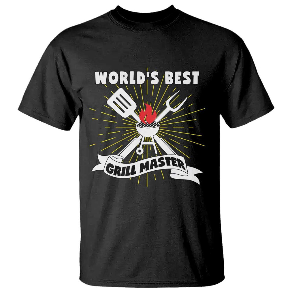 Grilling Barbecue T Shirt World's Best Grill Master BBQ Smoker TS11 Black Print Your Wear
